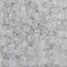 Бісер 00050 Чеський Preciosa 10/0, Прозорий матовий TM, Білий, Круглий, (УТ0015393)