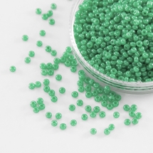 Бисер 17356 Чешский Preciosa 10/0, Алебастр Жемчужный ALTCL, Зеленый, Круглый, (УТ0015369)