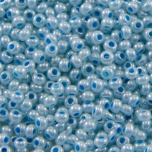 Бисер 37365 Чешский Preciosa 10/0, Алебастр AL, Голубой, Круглый, (УТ0015375)