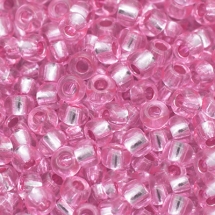 Бисер 38298 Чешский Preciosa 10/0, Прозрачный Окраска из Середины CTC, Розовый, Круглый, (УТ0015367)