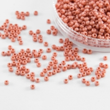 Бисер 07331 Чешский Preciosa 10/0, Алебастр Цветной DA, Коричневый, Круглый, (УТ0018493)