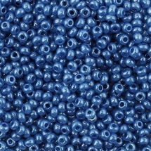 Бисер 17136 Чешский Preciosa 10/0, Алебастр Жемчужный ALTCL, Синий, Круглый, (УТ0018497)