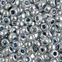 Бісер 18131 Чеський Preciosa 10/0, Солгель Металік CSM, Срібний, Круглий, (УТ0018498)