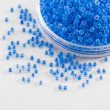 Бисер 38336 Чешский Preciosa 10/0, Матовый Окраска из Середины CTCM, Синий, Круглый, (УТ0018506)