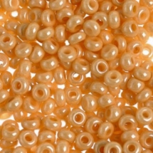 Бисер 46085 Чешский Preciosa 10/0, Непрозрачный Радужный OL, Персиковый, Круглый, (УТ0018507)