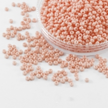Бісер 03285 Чеський Preciosa 10/0, Солгель Пофарбований SDC, Персиковий, Круглий, (УТ0018517)