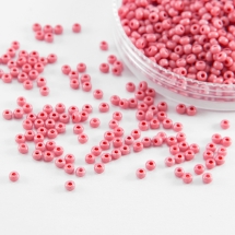 Бісер 16398 Чеський Preciosa 10/0, Солгель Пофарбований SDC, Рожевий, Круглий, (УТ0018487)