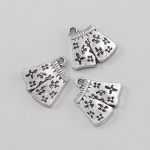 Кулон Шорты, Металл, Цвет: Античное Серебро, Размер: 16х16х2мм, Отверстие 2мм, (УТ0018713)