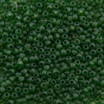 Бисер 50120 Чешский Preciosa 10/0, Прозрачный матовый TM, Зеленый, Круглый, (УТ0024603)