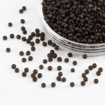 Бисер 10110 Чешский Preciosa 10/0, Прозрачный матовый TM, Коричневый, Круглый, (УТ0024604)