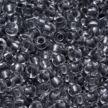 Бисер 38949 Чешский Preciosa 10/0, Прозрачный Окраска из Середины CTC, Серый, Круглый, (УТ0024602)
