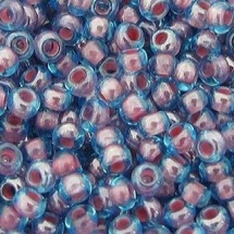 Бісер 61398 Чеський Preciosa 10/0, Прозорий райдужний TR, Фіолетовий, Круглий, (УТ0024618)