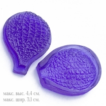 Молд Двусторонний Лепесток Ванда, из 2-х частей, для одного двустороннего лепестка, Размер: 4.4х3.1см, арт.3026, (УТ0024548)