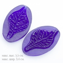 Молд Двусторонний Лепесток Цветка, из 2-х частей, для одного двустороннего лепестка, Размер: 5.5х3.4см, арт.0793, (УТ0024562)