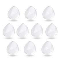 Кабошоны Стеклянные, Капля, Цвет: Бесцветный, Размер: 18х13х4.5мм, (УТ0026332)