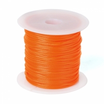 Шнур Вощеный Полиэстер, подходит для плетения браслетов, Цвет: Оранжевый, Размер: Толщина 1мм, около 10м/катушка, (УТ0026608)