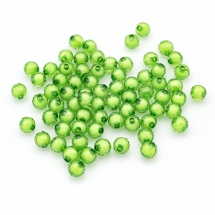 Бусины Акрил Граненые Прозрачные, Бусина в Бусине, Круглые, Цвет: Зеленый, Размер: 8мм, Отверстие 2мм, около 200шт/50г, (УТ0027457)