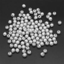 Бусины Акрил Прозрачные, Бусина в Бусине, Круглые, Цвет: Бесцветный, Диаметр: 8мм, Отверстие 2мм, около 200шт/50г, (УТ0027459)