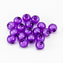 Бусины Акрил Прозрачные, Бусина в Бусине, Круглые, Цвет: Сиреневый, Диаметр: 8мм, Отверстие 2мм, около 200шт/50г, (УТ0027461)