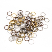 Колечки Одинарные Открытые, Железные, Цвет: Микс, Размер: 7х0.7мм, Внутренний Диаметр 5.6мм, около 470шт/50г, (УТ0027769)