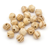 Бусины Деревянные Биконус, Цвет: Бежевый, Размер: 16х15мм, Отв-тие 5мм, (УТ0027819)