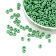 Бисер Китайский 12/0, Матовый Непрозрачный (FCo), Цвет: Зеленый М47, Круглый, (УТ0028045)