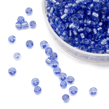 Бисер Китайский 12/0, Круглое Отверстие Серебристое Внутри (SLRH), Цвет: Синий 26, Круглый, (УТ0027985)