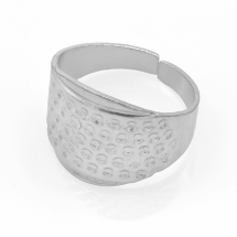 Наперсток з цинкового сплаву, для Захисту Пальців, Колір: Сірий, Розмір: 16х15 мм, (УТ0027954)