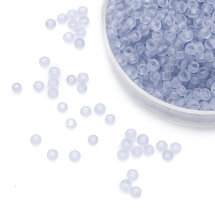 Бисер Китайский 12/0, Матовый (FC), Голубой M12А, Круглый, (УТ0028092)