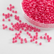 Бисер 08398 Чешский Preciosa 10/0, Кристалл Прозрачный CTCLS, Красный, Круглый, (УТ0028262)