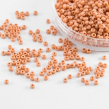 Бисер 16918 Чешский Preciosa 10/0, Солгель Окрашенный SDC, Персиковый, Круглый, (УТ0028264)
