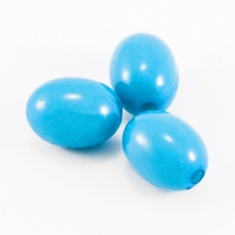 Бусины Акрил Непрозрачные, Овальные, Цвет: Голубой, Размер: 12х9мм, Отверстие 1.5мм, около 42шт/25г, (УТ0028644)