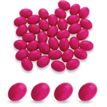 Бусины Акрил Непрозрачные, Овальные, Цвет: Малиновый, Размер: 12х9мм, Отверстие 1.5мм, около 42шт/25г, (УТ0028642)