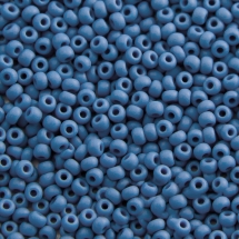 Бисер 33210 Чешский Preciosa 10/0, Непрозрачный матовый OM, Синий, Круглый, (УТ0029473)