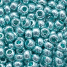 Бисер 18134 Чешский Preciosa 10/0, Солгель Металлик CSM, Бирюзовый, Круглый, (УТ0030121)