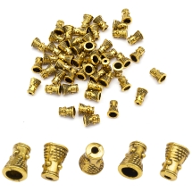 Конус Шапочки для Бусин, Металлические, Цвет: Античное Золото, Размер: 8х6х6мм, Отверстие 2мм, (УТ0029204)
