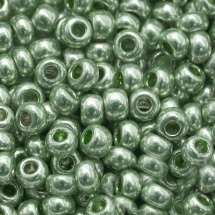 Бисер 18161 Чешский Preciosa 10/0, Солгель Металлик CSM, Зеленый, Круглый, (УТ0030125)