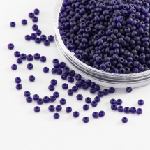 Бисер 30100 Чешский Preciosa 10/0, Прозрачный матовый TM, Синий, Круглый, (УТ0030155)