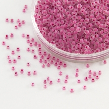 Бисер 38398 Чешский Preciosa 10/0, Матовый Окраска из Середины CTCM, Розовый, Круглый, (УТ0031095)