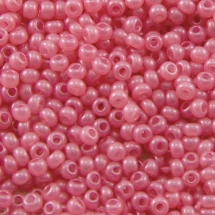 Бисер 17998 Чешский Preciosa 10/0, Алебастр Цветной DA, Розовый, Круглый, (УТ0031097)