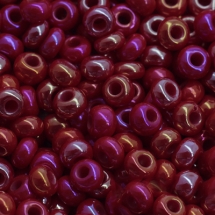 Бисер 94190 Чешский Preciosa 10/0, Непрозрачный Радужный OL, Красный, Круглый, (УТ0031098)