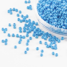Бісер 16936 Чеський Preciosa 10/0, Солгель Пофарбований SDC, Синій, Круглий, (УТ0031107)