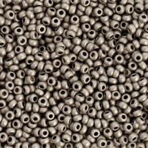 Бисер 18942 Чешский Preciosa 10/0, Солгель Металлик CSM, Серый, Круглый, (УТ0031115)