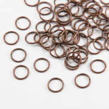 Колечки Одинарные Открытые, Железные, Цвет: Медь, Размер: 10х0.7мм, Внутренний Диаметр 8.6мм, около 280шт/50г, (БА000001176)