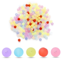 Бусины Акрил Матовые, Прозрачные, Круглые, Микс, 6мм, Отверстие 1мм, около 200шт/25г, (УТ0030508)