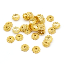 Шапочки для Бусин Металеві, Круглі, Колір: Золото, Розмір: 11х3.5мм, Отвір 2мм, (УТ0030382)