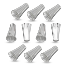 Конус Шапочки для Бусин Латунь, Серебро, 11.5х8мм, Внутренний диаметр 6мм, Отверстие 2мм, (УТ0030396)