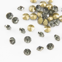 Стразы Бриллиант Стекло Класс А, Покрытые сзади, Цвет: Черный Бриллиант, Размер: 6~6.2мм, (УТ0030619)