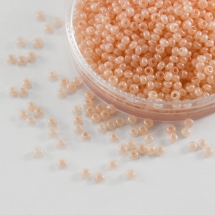 Бисер 02111 Чешский Preciosa 10/0, Алебастр Цветной DA, Персиковый, Круглый, (УТ100005094)