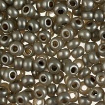 Бисер 17949 Чешский Preciosa 10/0, Алебастр Цветной DA, Серый, Круглый, (УТ100005101)